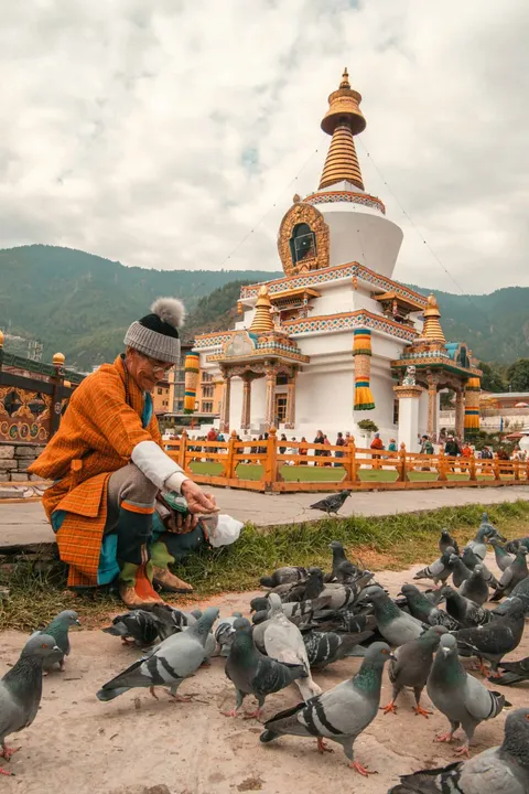The Memorial Chorten in Thimphu, Bhutan